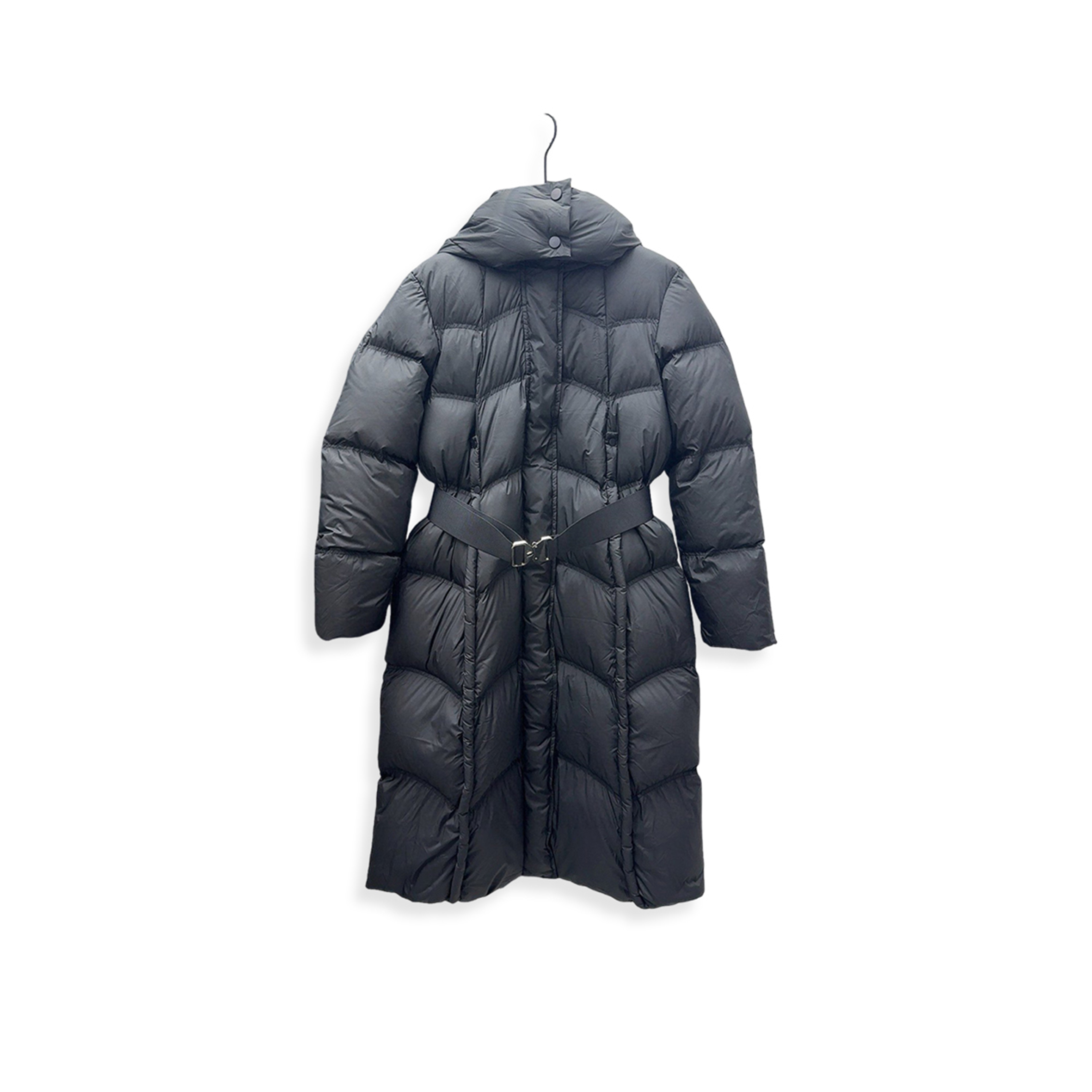 BURBERRY HOODED LONG DOWN JACKET 